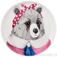 Тарелка 19 см 1 шт &quot;Fashion Animals /Медведица&quot; / 213571