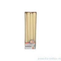 Свечи конусные 24,5 х 2,4 см 4 шт &quot;Кремовые /Bolsius&quot; / 257284