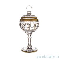 Ваза для конфет 36 см с крышкой н/н &quot;Антик /Классик /золото&quot; / 101560