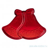 Менажница 23,5 х 16,5 х 2,6 см 2-х секционная &quot;Celebration red&quot; / 354434