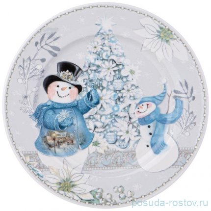 Набор тарелок 19 см 2 шт &quot;Christmas /Снеговик&quot; / 355107