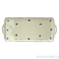 Поднос 36 см прямоугольный &quot;Соната /Мелкие цветы /СК&quot; / 247989