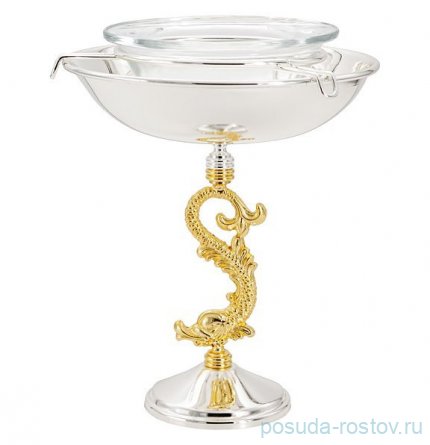 Икорница 19,5 см н/н золото ( инд.упаковка) / 360303