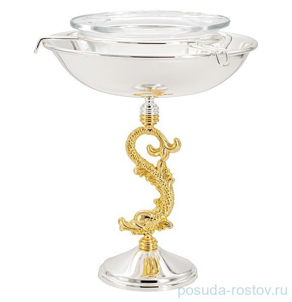 Икорница 19,5 см н/н золото ( инд.упаковка) / 360303