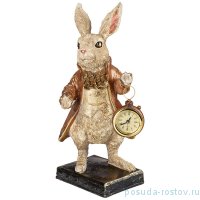 Фигурка с часами 17 х 14 х 30 см &quot;английская коллекция /кролик&quot; / 227470