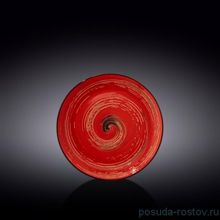 Тарелка 18 см красная &quot;Spiral&quot; / 261546