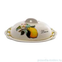 Масленка 22,5 х 15,5 см &quot;Artigianato ceramico /Лимоны&quot; / 060069
