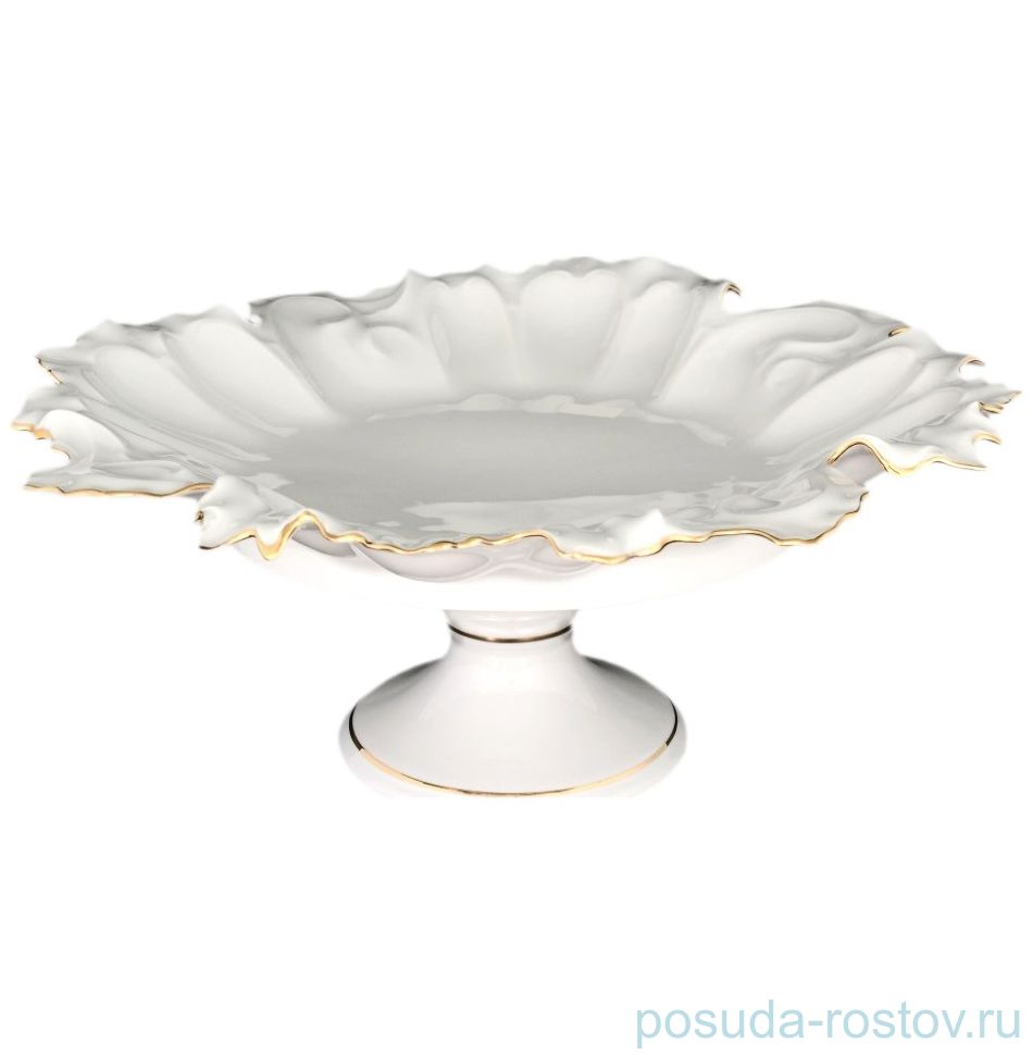 Блюдо 35 см круглое н/н "Корона /Отводка золото" / 088783