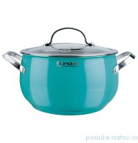 Кастрюля 20 см с крышкой 3,8 л &quot;Turquoisel&quot; / 159229
