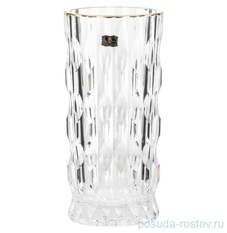 Ваза для цветов 28 см "Joker /Отводка золото" AS Crystal / 369494
