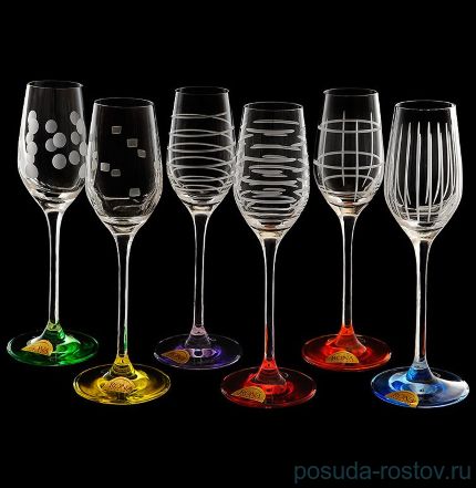 Рюмки 95 мл 6 шт &quot;Celebration /Разноцветные&quot; / 065432