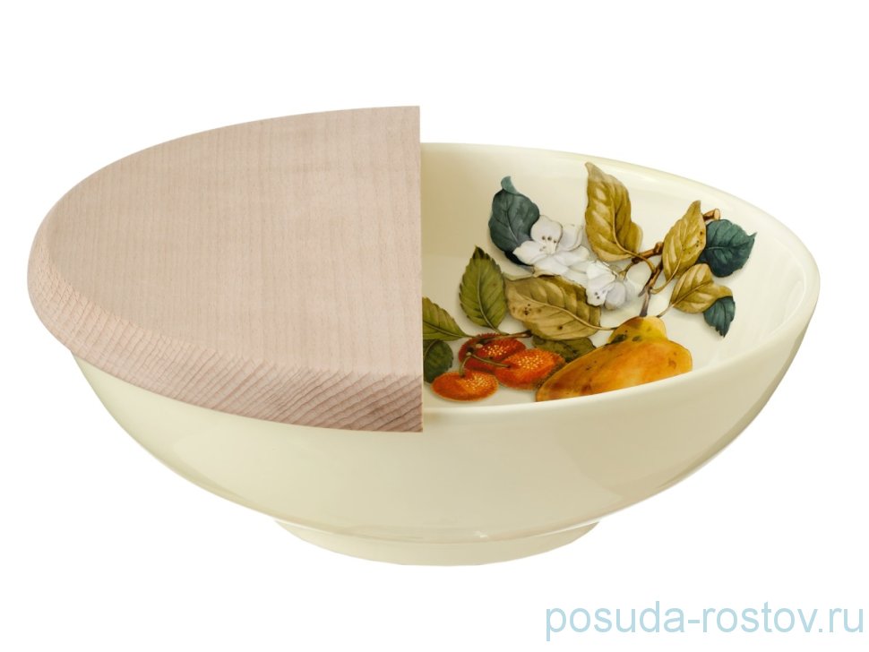 Салатник 25,5 см с разделочной доской "Artigianato ceramico /Груша" / 151789