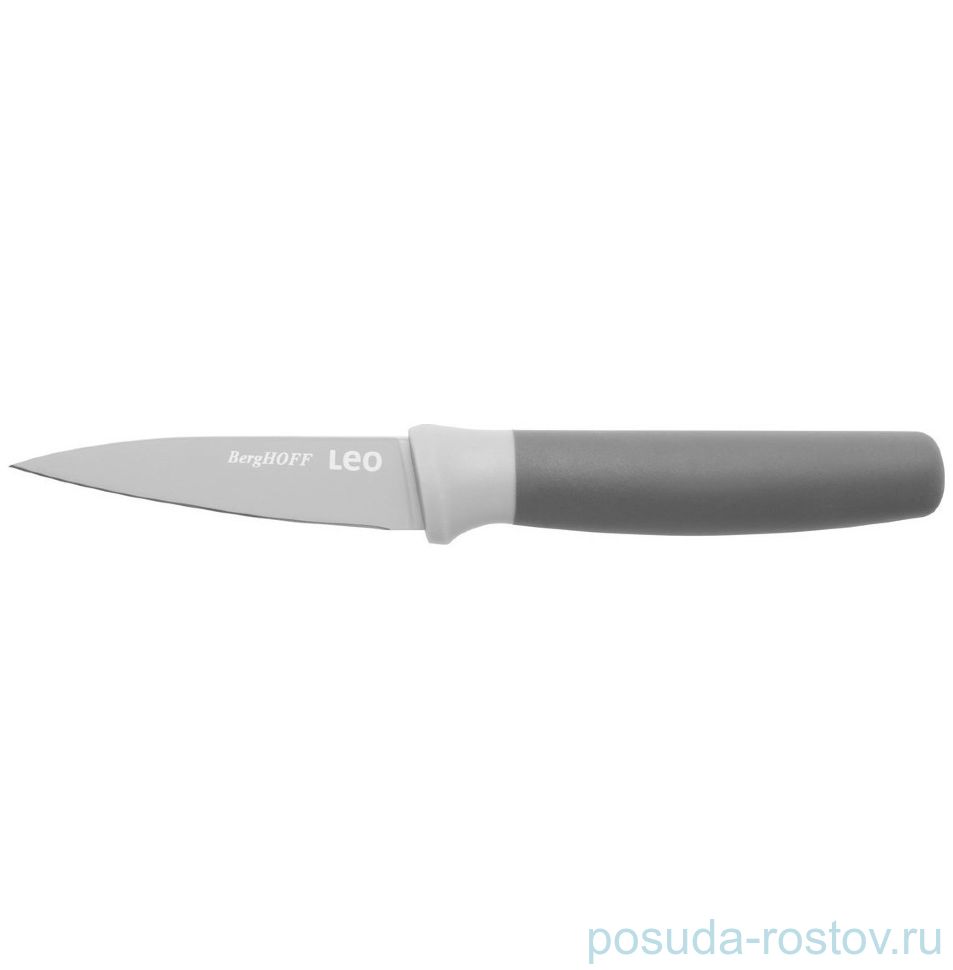 Нож для очистки 8,5 см серый "Leo" / 162595