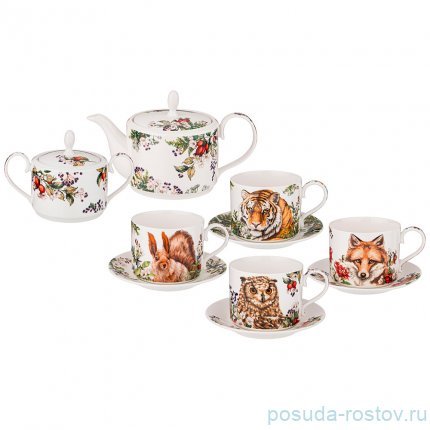 Чайный сервиз на 4 персоны 10 предметов &quot;Лесная сказка&quot; / 270757