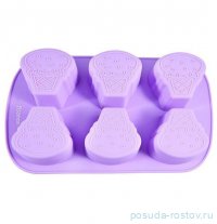 Форма для выпечки 6 кексов 26,2 x 16,5 x 3,5 см &quot;Рожок мороженого&quot; / 257900