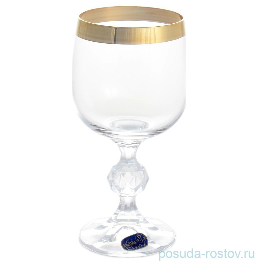 Бокалы для белого вина 190 мл 6 шт "Клаудия /Золотая полоса" V-D / 127919
