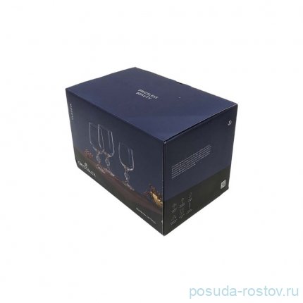 Бокалы для красного вина 230 мл 6 шт &quot;Клаудия /Отводка золото&quot; AS Crystal / 335526