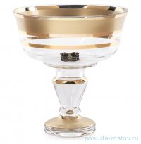 Конфетница 13 см н/н &quot;Матовая полоса /золото&quot; AS Crystal  / 283847