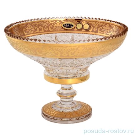 Фруктовница 25 см н/н &quot;Max Crystal /Золотая лента&quot; / 149857