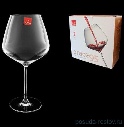 Бокалы для красного вина 950 мл 2 шт &quot;Grace /Без декора&quot; / 079423