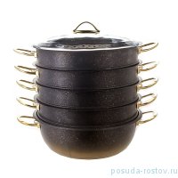 Мантоварка 32 х 10 см с антипригарным покрытием 6,4 л золотая &quot;GRANITE COUSCOUS PAN SET /GOLD&quot; / 247078
