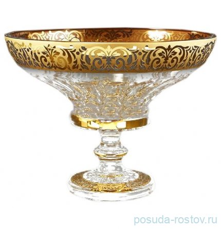 Конфетница 25,5 см н/н &quot;Max Crystal /Золото 20c&quot; / 160550