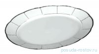 Блюдо 36 см овальное &quot;Менуэт /Отводка золото&quot; / 006373