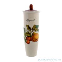 Банка для сыпучих продуктов 24 см с деревянной крышкой Спагетти &quot;Artigianato ceramico /Груша&quot; / 156758