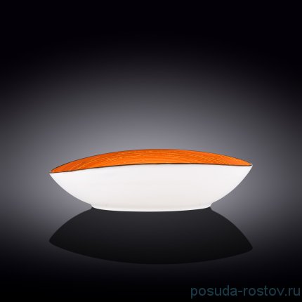 Салатник 30 x 19,5 x 7 см овальный оранжевый &quot;Spiral&quot; / 261597