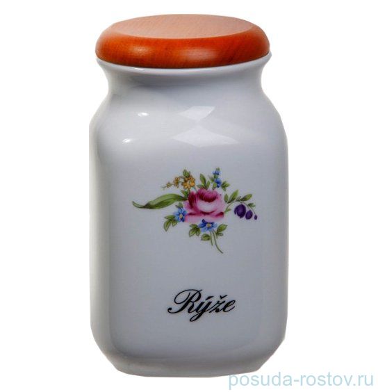 Банка 1 л  Рис "Полевой цветок" / 013263