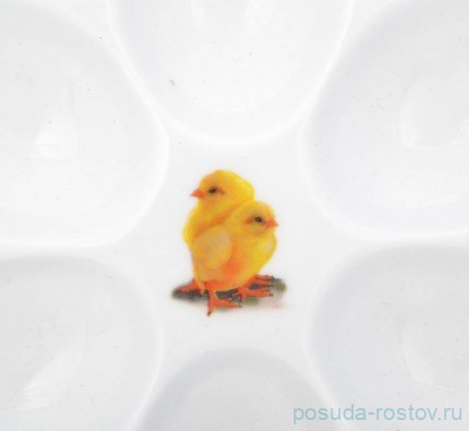 Блюдо для яиц 15 см &quot;Корона /Весна /Цыплята&quot;  / 255579