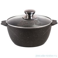 Кастрюля с крышкой антипригарное покрытие 5 л &quot;Мечта /Гранит/Black&quot; / 151665