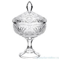 Ваза для конфет 24 см н/н с крышкой &quot;Тукана-Миранда /Без декора&quot; / 124809