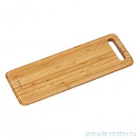 Доска сервировочная 40 x 15 см прямоугольная с ручкой / 375533
