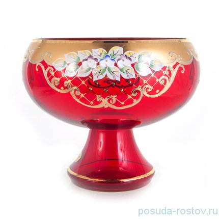 Ваза для фруктов 22 см &quot;Лепка красная&quot; / 155056