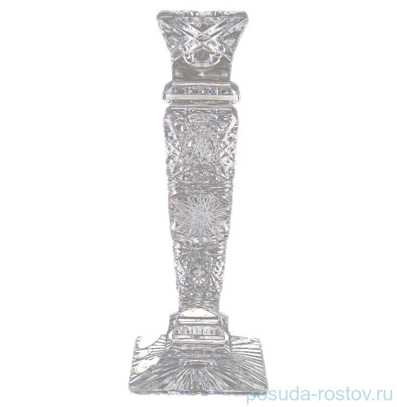 Подсвечник 20 см "S.Crystal /Хрусталь резной" / 060337