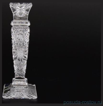 Подсвечник 20 см &quot;S.Crystal /Хрусталь резной&quot; / 060337