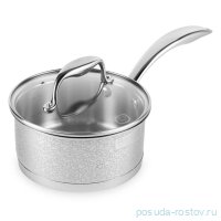 Ковш 16 см со стеклянной крышкой 1,5 л &quot;Vintage&quot; / 220466