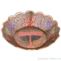 Розетка 10 х 10 х 2 см н/н цветная эмаль /латунь / 195606