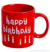 Кружка 330 мл красная Happy Birthday &quot;Вехтерсбах&quot; / 034560