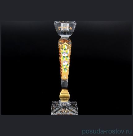 Подсвечник 25 см &quot;Хрусталь с золотом&quot; / 057082