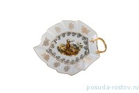 Салатник 21 х 16 см Лист &quot;Офелия /Охота белая&quot; / 203963