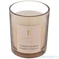Свеча ароматизированная в стакане 6 х 7,5 см &quot;White musk &amp; warm vanilla&quot; / 348306