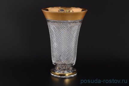 Ваза для цветов 30 см н/н &quot;Фелиция /Хрусталь матовое золото &quot; / 108893