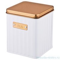 Банка для сыпучих продуктов 11,5 х 11,5 х 14 см Чай &quot;Белое золото&quot; / 207538