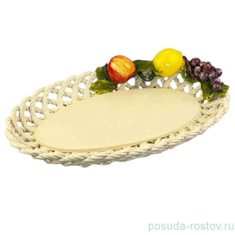 Корзинка 37 х 25 см овальная "Фрукты" / 256253