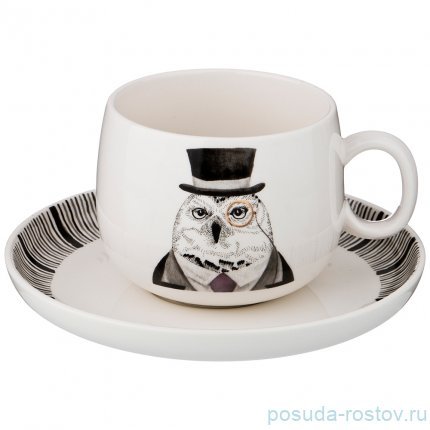 Чайные пары 450 мл 4 шт &quot;Fashion Animals /Филин&quot; / 190902