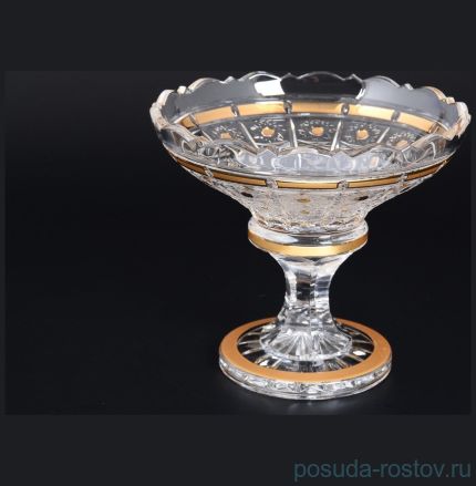 Конфетница 20 см н/н &quot;Bohemia gold /Золотые окошки&quot; 4 / 115911