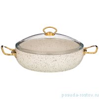 Сотейник 28 х 7,5 см со стеклянной крышкой 4 л &quot;Agness /Mercury&quot; / 230286