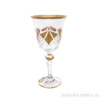 Бокалы для белого вина 220 мл 6 шт &quot;Лаура /Max Crystal /Золотые треугольники&quot;  / 159266